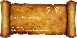 Fél Veronika névjegykártya